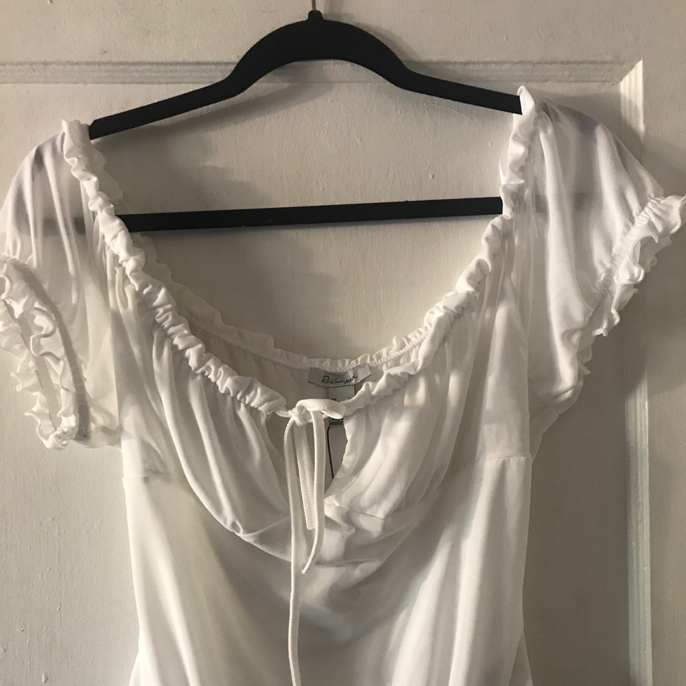 White mesh bodysuit